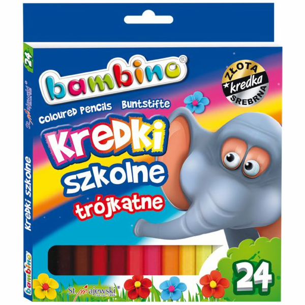 Svatý. Majewski Trojúhelníkové školní pastelky, 24 barev,...