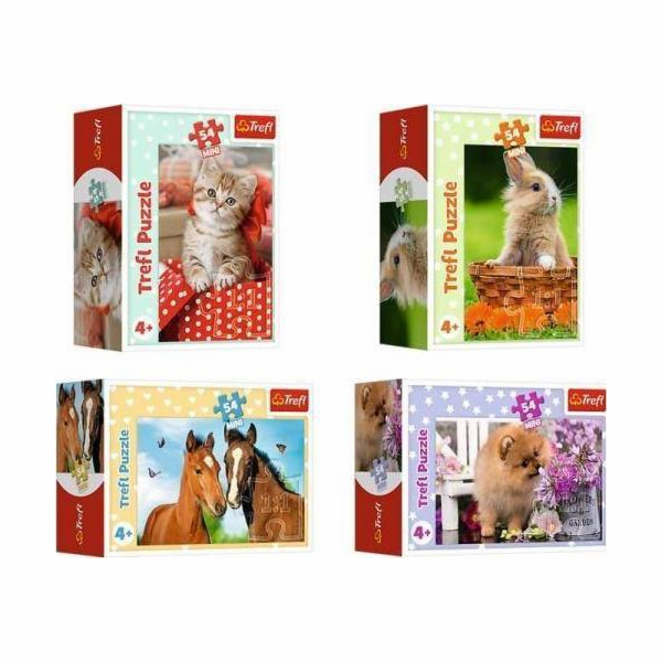 Trefl Puzzle 54 dílků Mini Roztomilá zvířátka 19732, 1973...