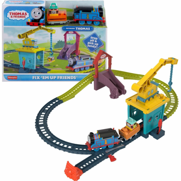 Mattel Thomas a přátelé. Jeřáb + sada kolejí