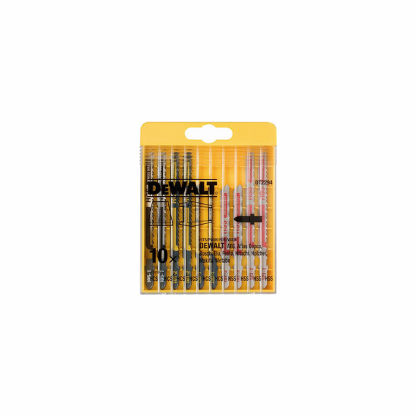 Sada pilových listů Dewalt 10 kusů na dřevo a kov 2xDT217...