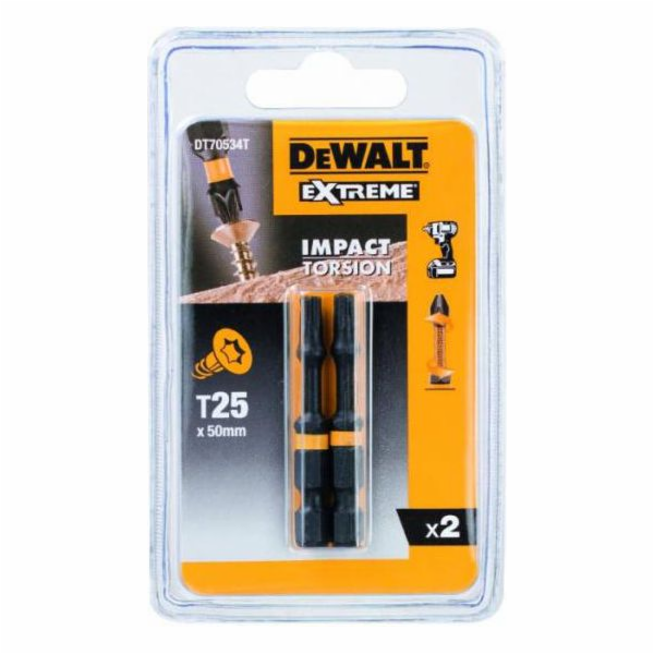 Narážecí bit Dewalt T25 2 ks. (DT70534T)