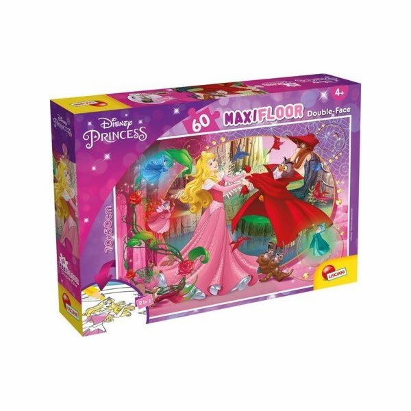 Lisciani Oboustranné puzzle 60 dílků Spící kráska