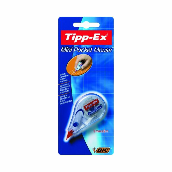 BIC CORRECTION TAPE TIPP EX MINI POCKET MOUSE BLISTER 1 P...