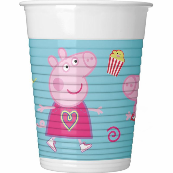 GoDan Plastové kelímky Peppa Pig 200ml 8 ks Godan