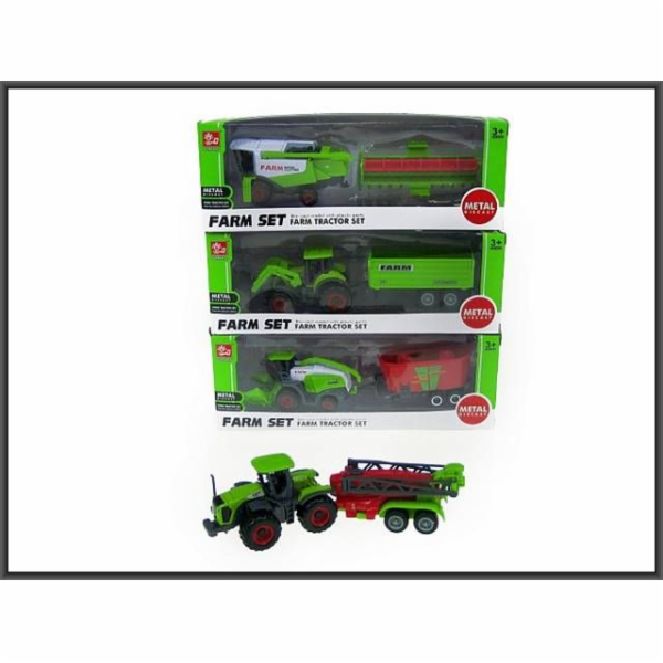 Hipo Traktor nebo kombajn s přívěsem 16cm mix