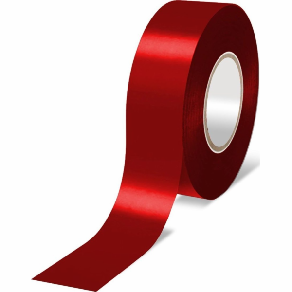 Dedra PVC elektroizolační páska, červená, 19mmx10m