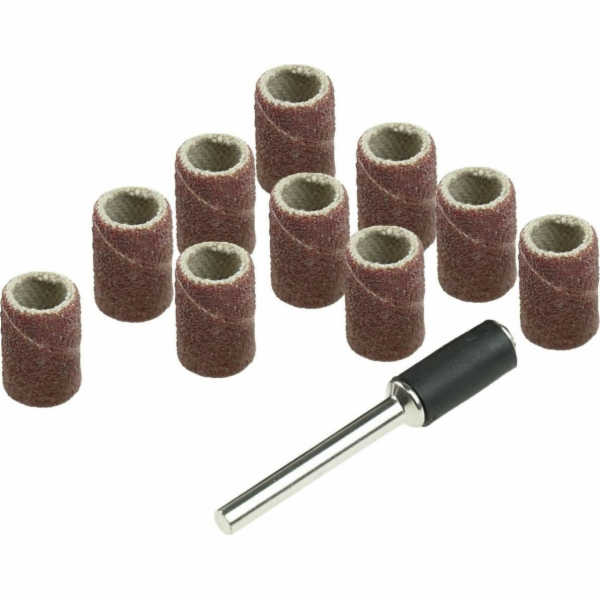 Dedra brusný pás 6,3 mm, K60, K120, sada 11 ks