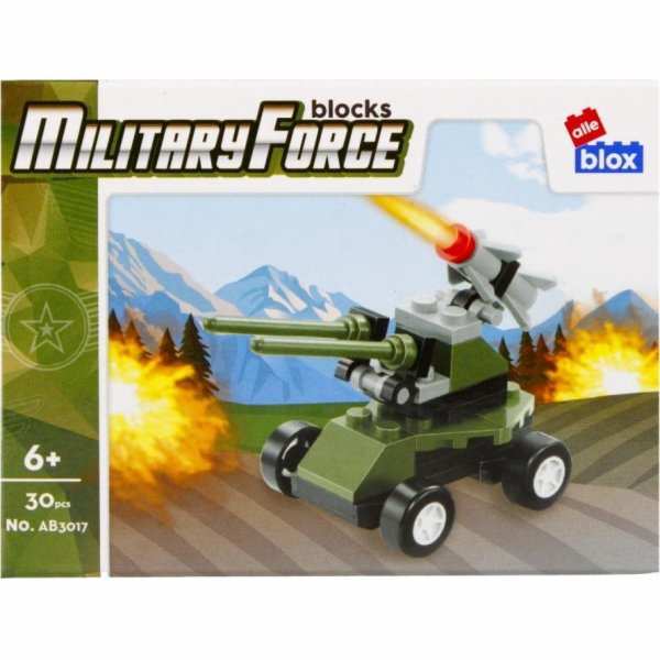 ALLEBLOX Blocks Militaria Military Vehicle 30 elementů Al...