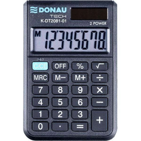 Kalkulačka Donau Kapesní kalkulačka DONAU TECH, 8místná. ...