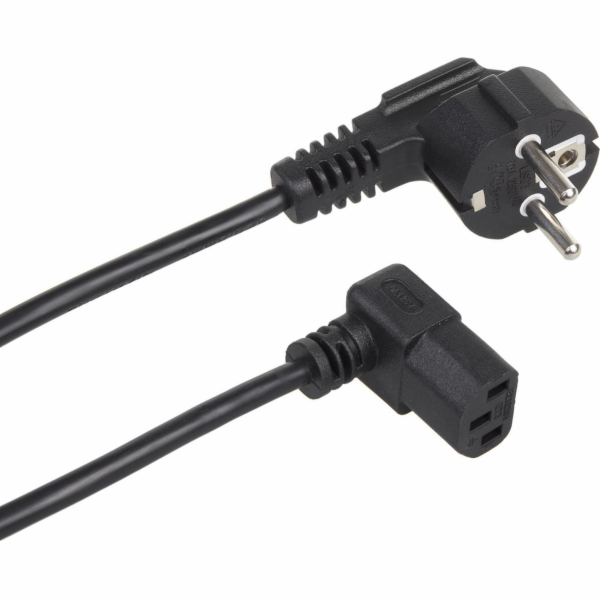 Napájecí kabel Maclean, úhlový, 3kolíkový, zástrčka EU, 1...