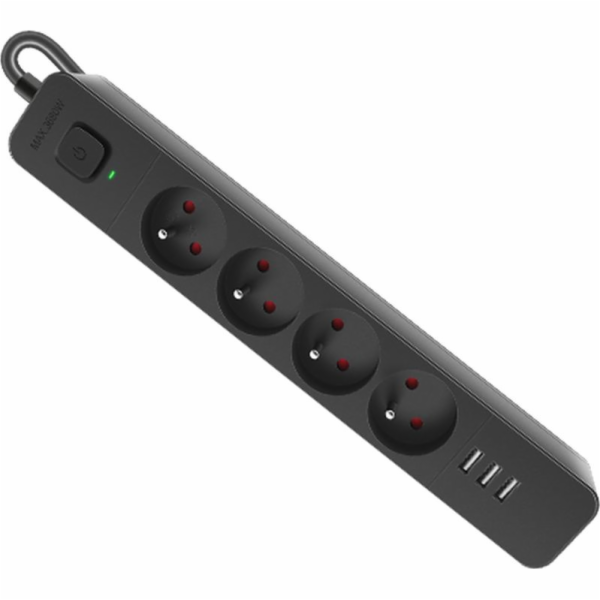 Prodlužovací kabel Defender SFS 133, 1,5 m, 4 zásuvky, 3x...