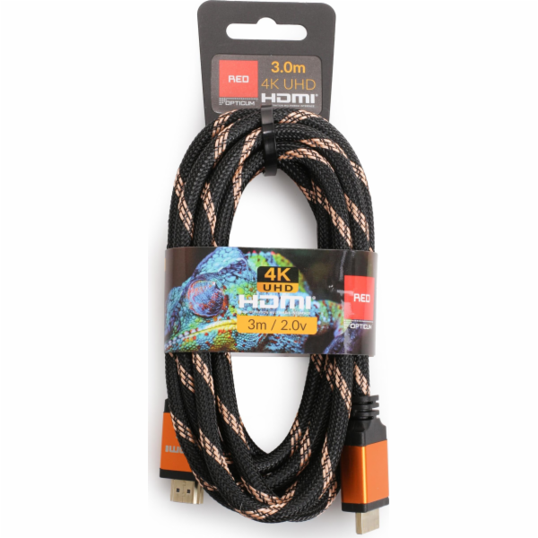 3m opletený kabel HDMI-HDMI