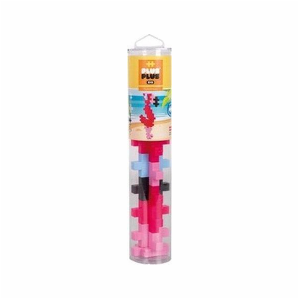 Plus Plus Flamingo velké trubkové bloky 15 prvků 3408 DANTE