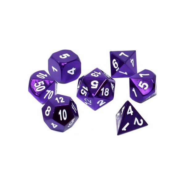 Sada kostek Rebel REBEL RPG - Kov - Kovově fialová