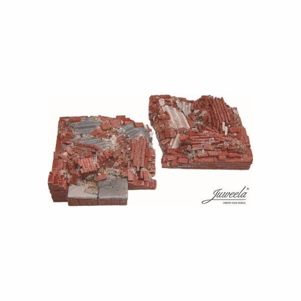 Juweela: Zničená cihlová zeď 75 x 75 mm - Univerzální