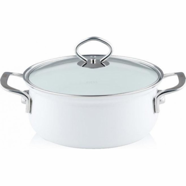 Riess hrnec Riess nízký s poklicí 16cm Arctivweiss