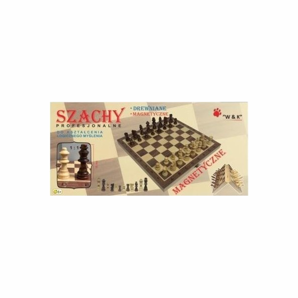 Střední dřevěné královské šachy