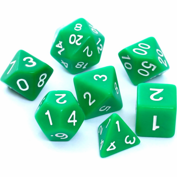 Rebel sada RPG kostek, matně zelená (106189)