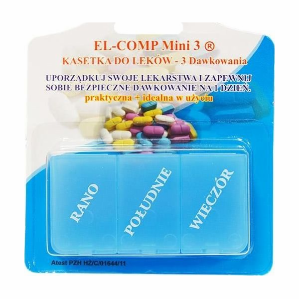Kazety El-Comp. pro denní dávky léku KD3-A 1 ks.