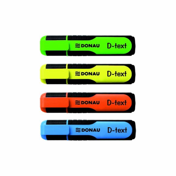 Donau Zvýrazňovač, sada textových značek. 4 ks v pouzdře ...