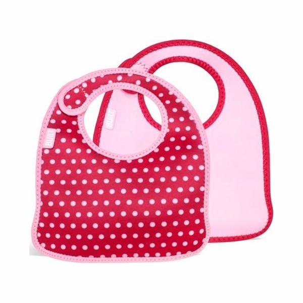 Bryndáček Built Mess Mate Baby Pink Mini Dots 2 ks.