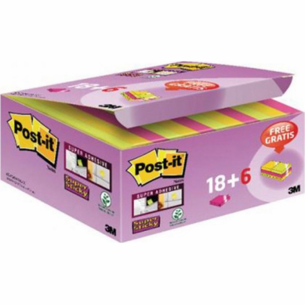 Post-it Samolepící bločky POST-IT Super Sticky (622-P24SS...
