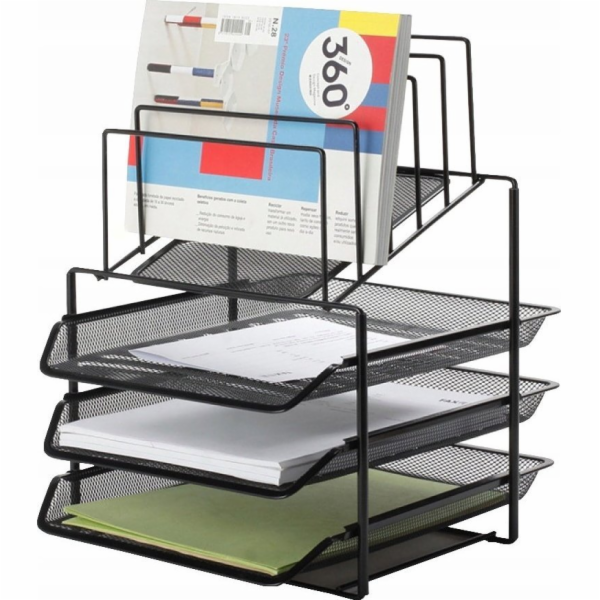 Q-CONNECT Office Set, kovová, s třídičkou dokumentů, 3 zá...
