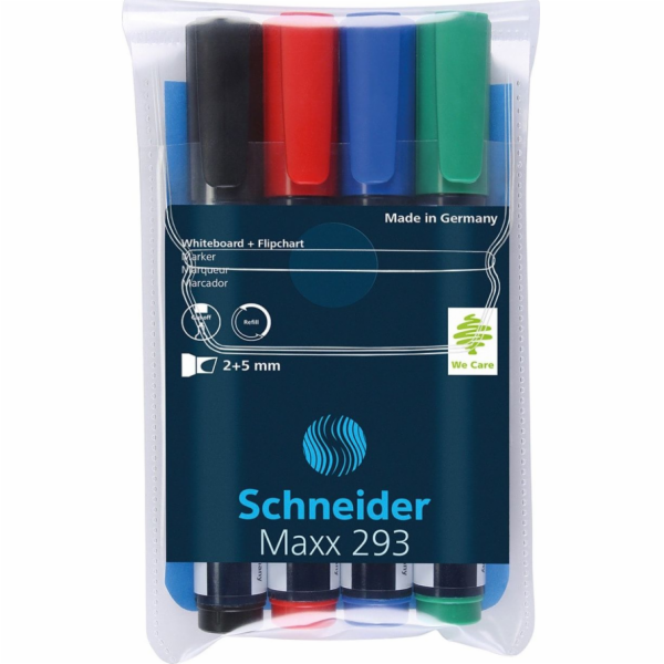 Schneider Sada popisovačů na tabuli Maxx 293, 4 kusy