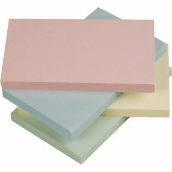 Samolepicí blok Q-Connect Rainbow, 127X76Mm, 4X3X100K, Pa...