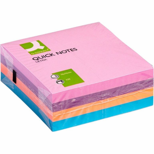 Q-Connect Q-CONNECT samolepicí kostka, 76x76mm, 4x80 kare...