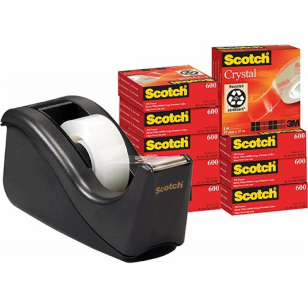 Sada krystalických kancelářských pásek Scotch 19MMX33M + ...