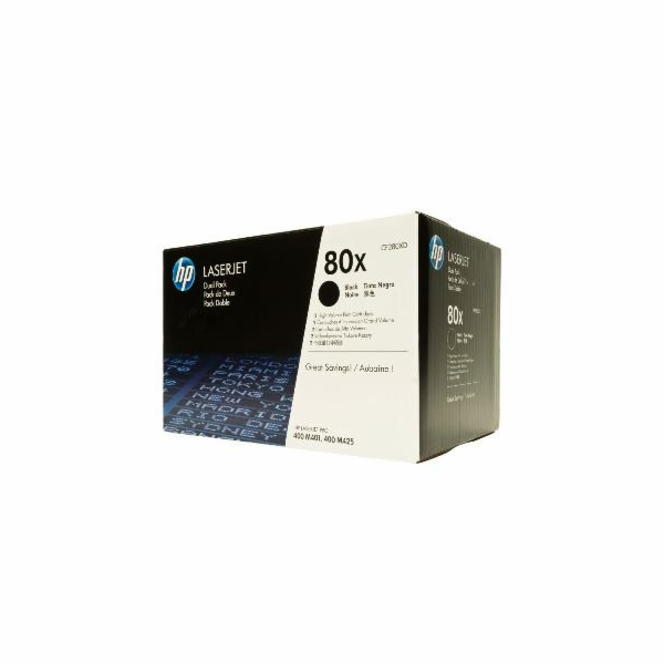 CF280XD toner čierny HP 80X Dual pack