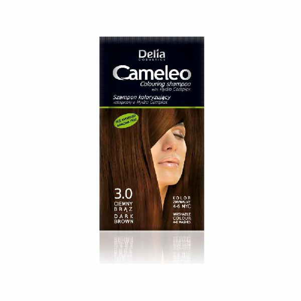 Delia Cosmetics Cameleo Coloring šampon 3.0 tmavě hnědý