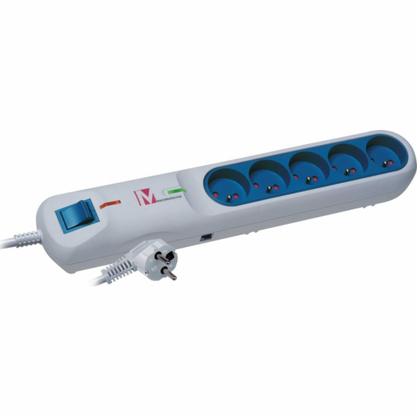 Lestar LFT 2001A prodlužovací kabel proti přepětí, 5 zásu...