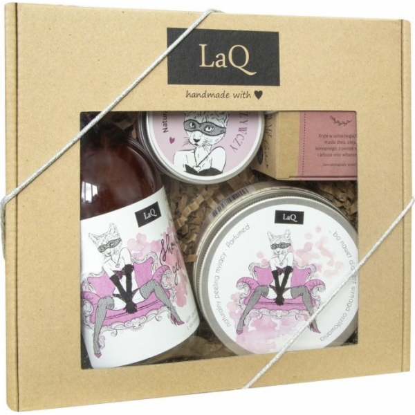 LaQ LAQ Kit Kocica gel + pěna + máslo + peeling