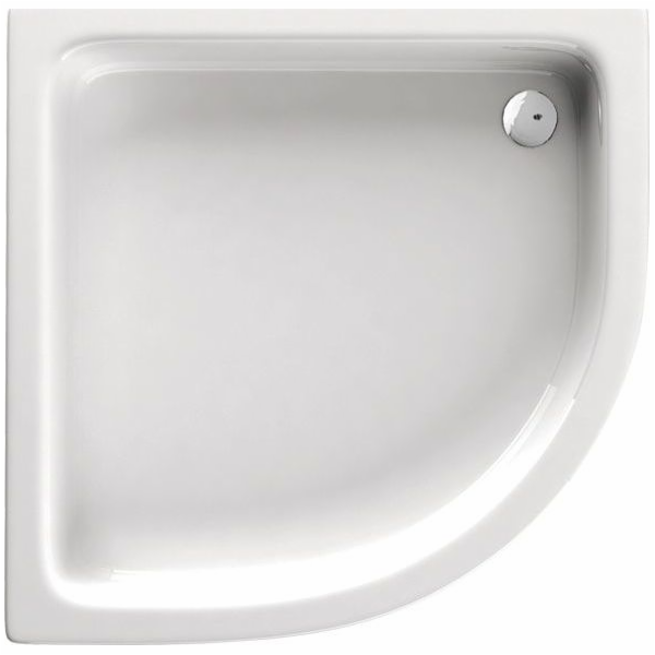 Deante Plus půlkruhová rohová sprchová vanička 80 cm x 80...