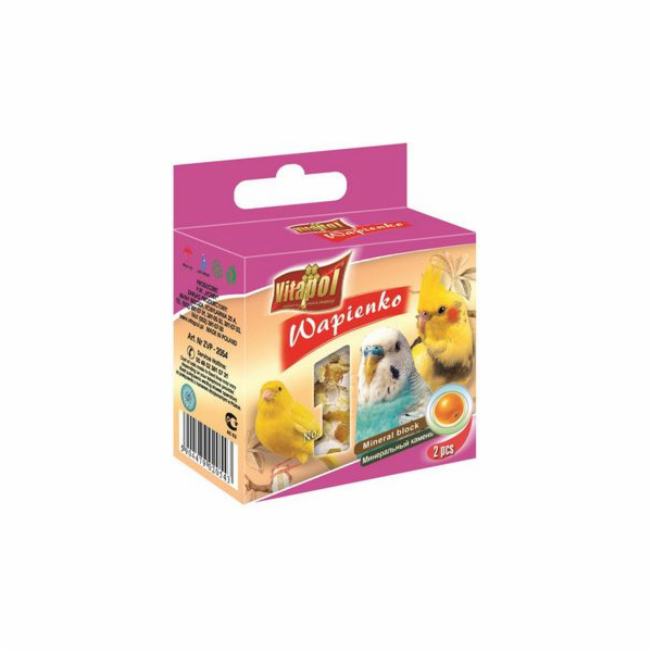 Vitapol Orange limestone cube for birds