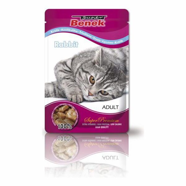 SUPER BENEK Rabbit in sauce - wet cat f