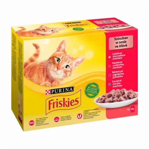 Friskies Mix meat - wet cat food - 12 x