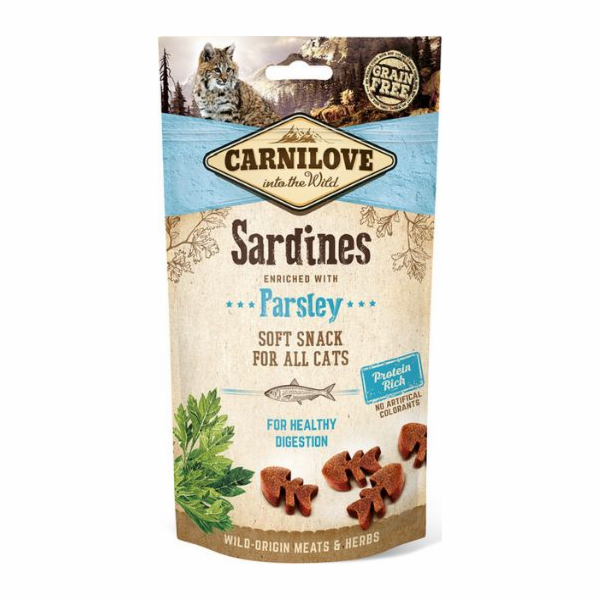 CARNILOVE Semi-Moist Snack Sardines & P