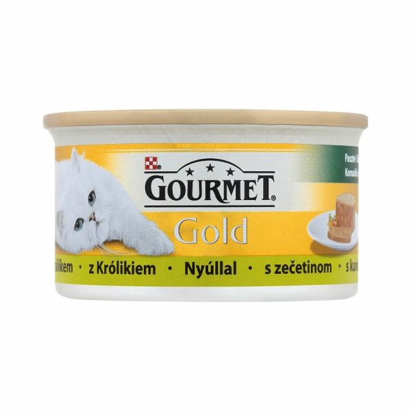 GOURMET Gold Rabbit - wet cat food - 85