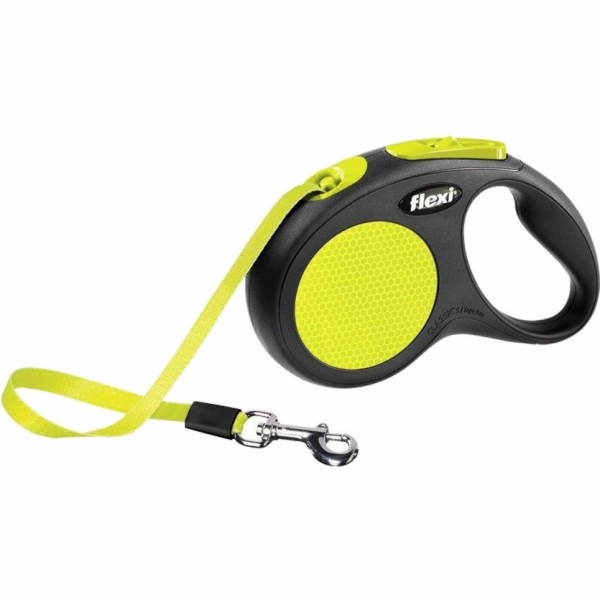 Flexi New NEON 5 m Black  Yellow Dog Re