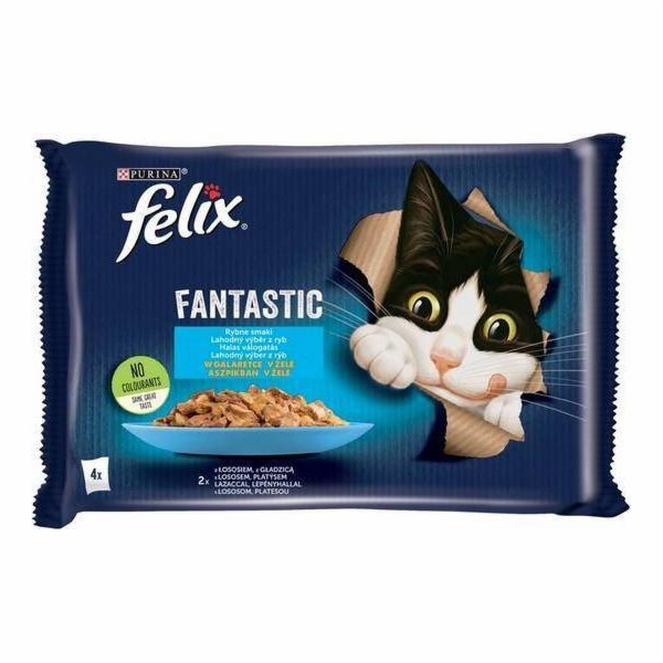 Felix Fantastic Salmon in Jelly + Plaic