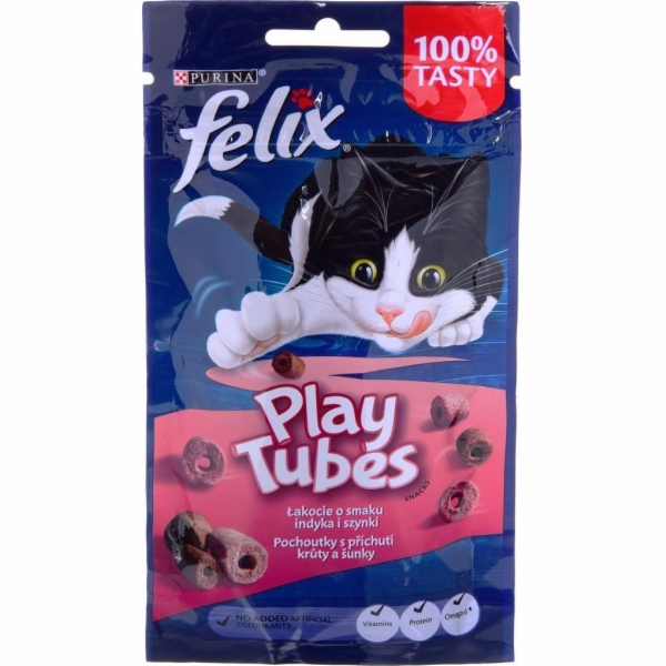FELIX Play Tubes Turkey  Ham  - dry cat