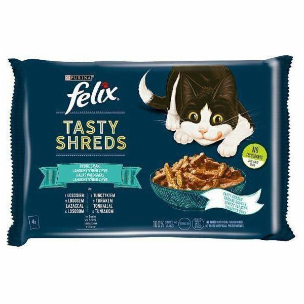 FELIX Tasty Shreds with salmon and tuna