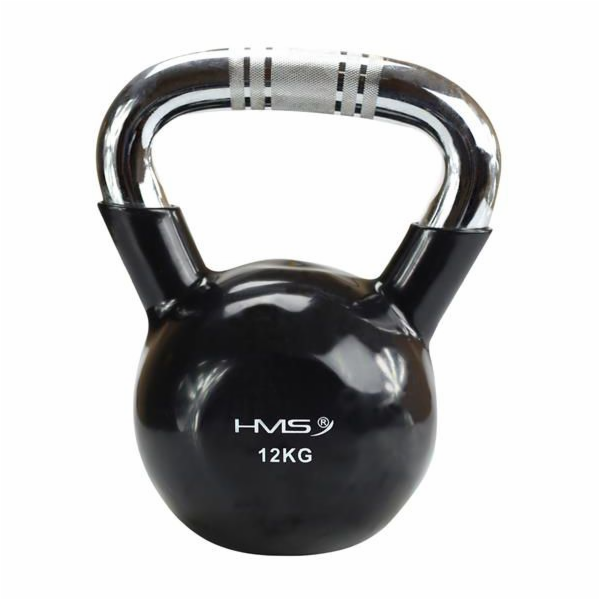 Kettlebell chrome 12kg black HMS KTC12