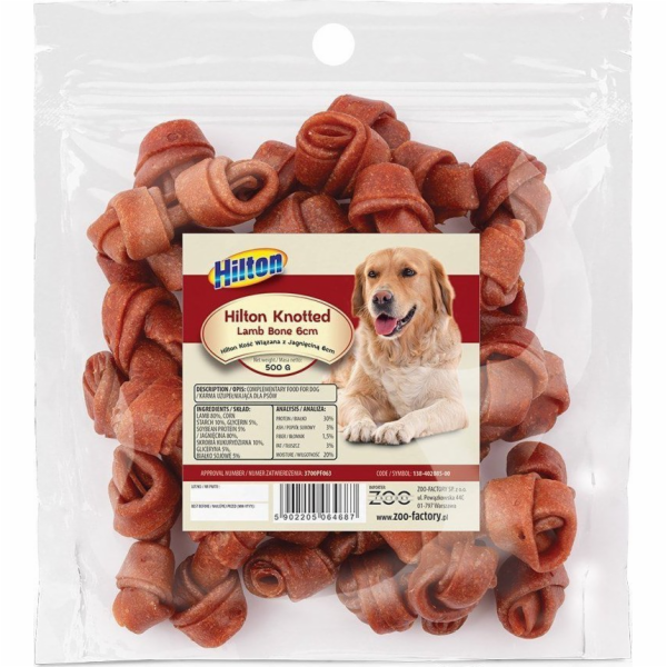HILTON Knotted Lamb Bone 6 cm - dog che