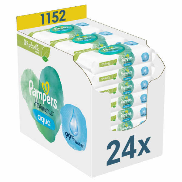 Harmonie Plastic-Free wet wipes 24x48 p