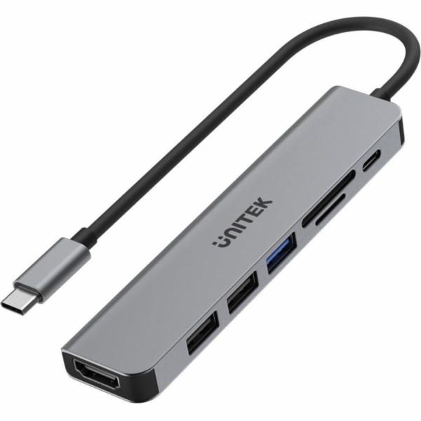 UNITEK HUB USB-C H1118A; USB-A x3  USB-