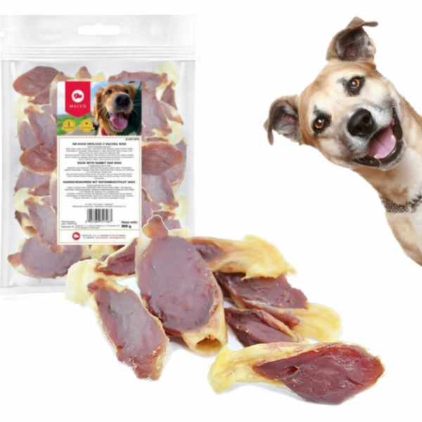 MACED Duck with rabbit ear - dog chew -
